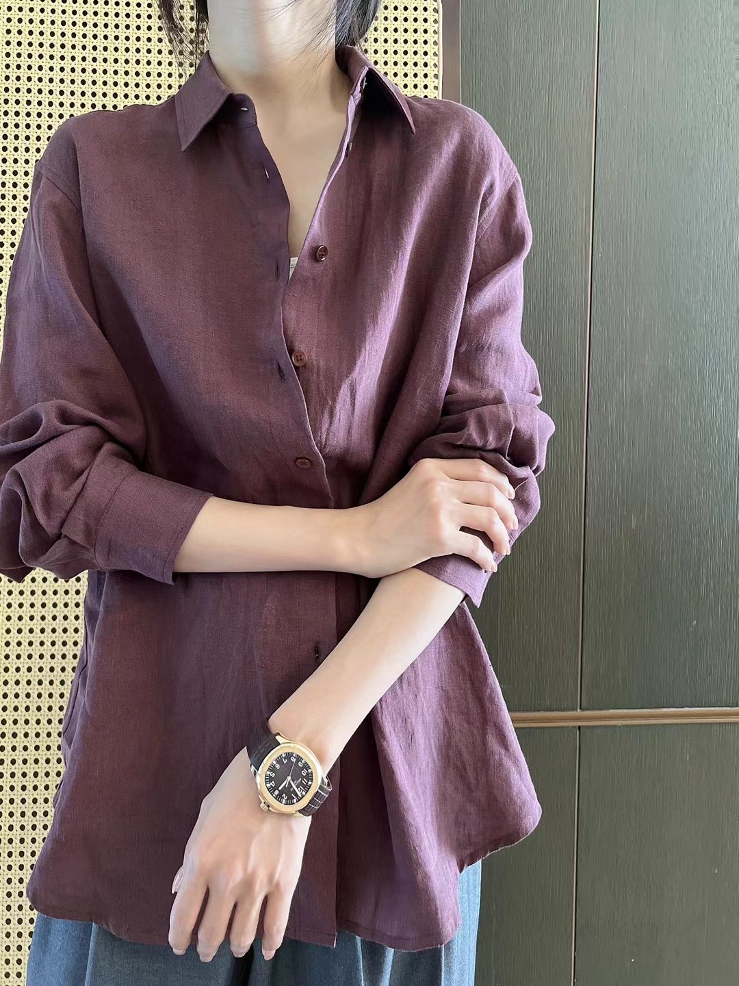 2024秋季新款纯色亚麻衬衫女长袖宽松休闲百搭棉麻气质显瘦衬衣,女装/女士精品,衬衫,淘宝优惠券,粉丝福利购,淘宝优惠卷