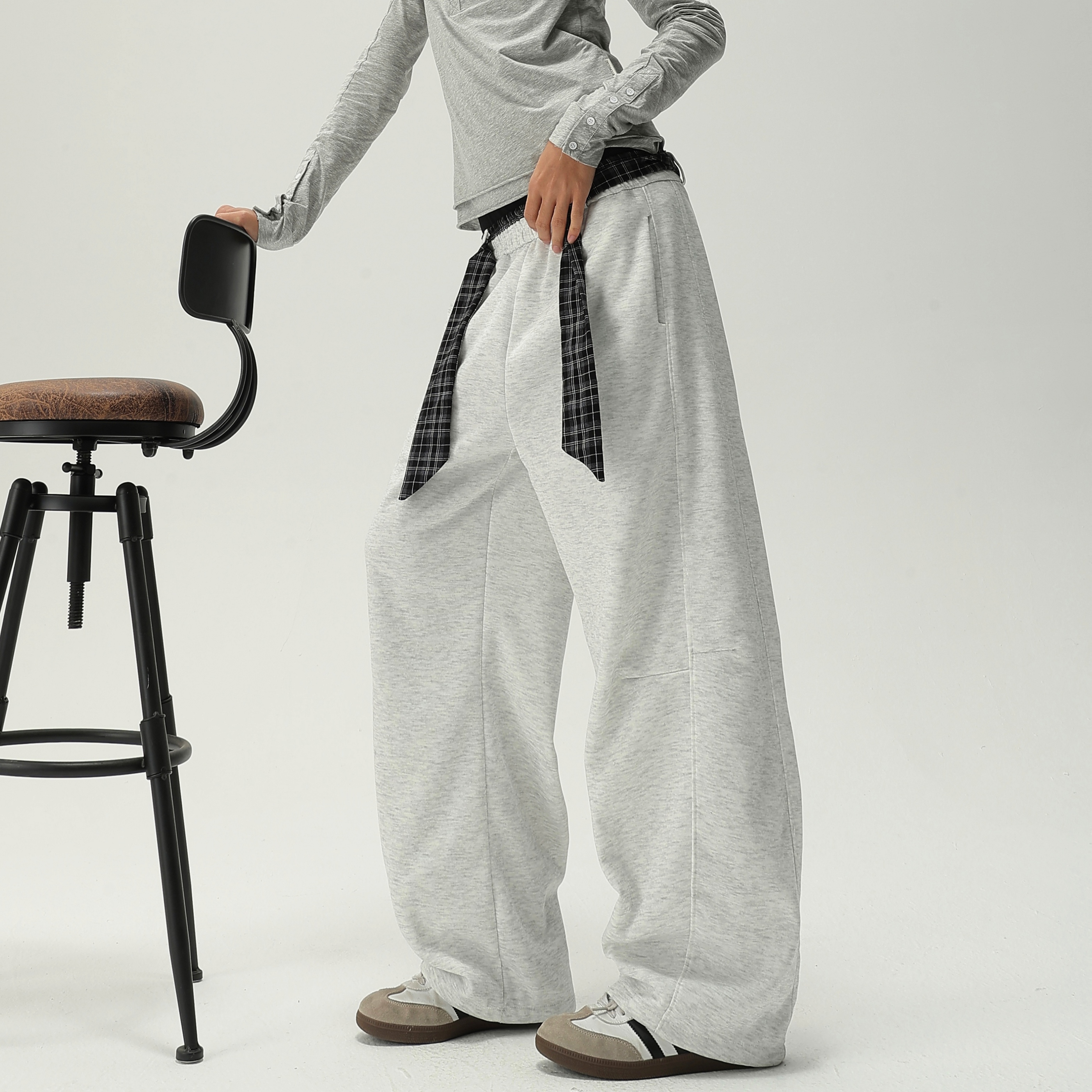 现货男女运动裤卫裤配腰带8159P48，男装休闲裤，星座517-3