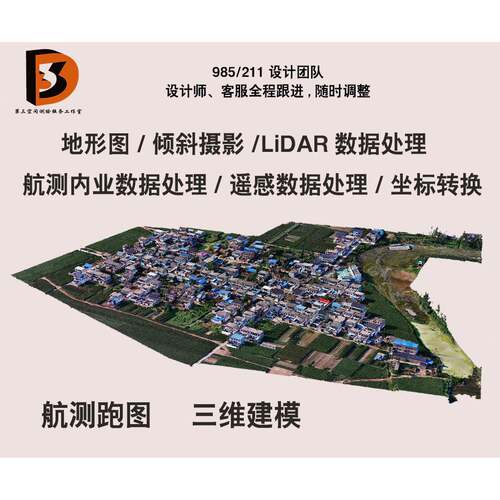 实景三维建模  各类遥感，激光雷达数据处理