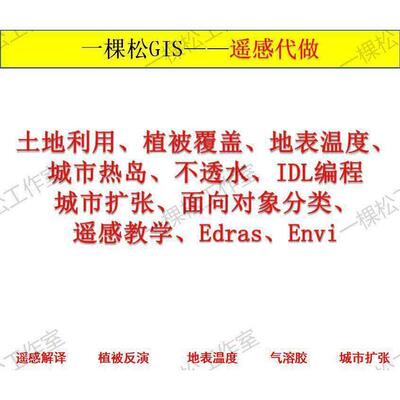 ARCGIS代做遥感解译GIS作图制图空间自相关可达性分析插值