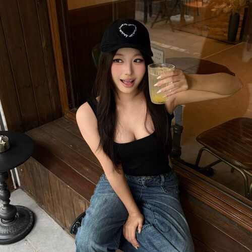 韩国小众matin棒球帽宁艺卓同款MK刺绣字母爱心鸭舌帽女
