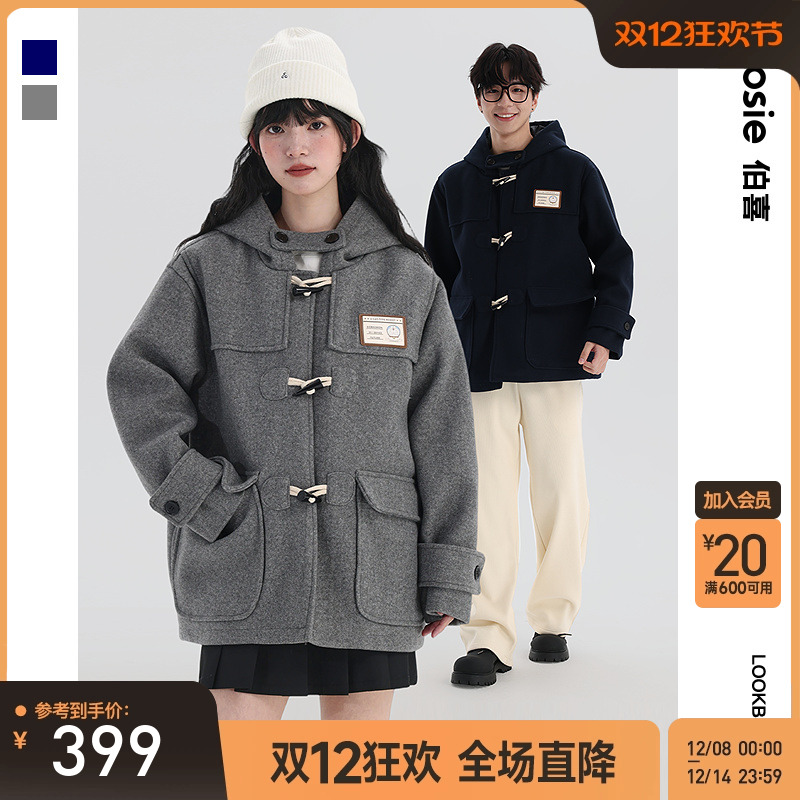 bosie常规冬季新款保暖棉服毛呢