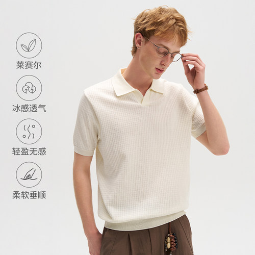bosie美式POLO衫短袖男女