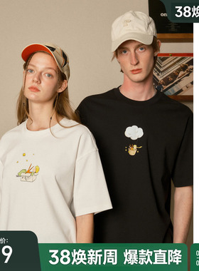 【小王子】bosie2025年夏季新款户外卡通图短袖T恤男情侣休闲体恤