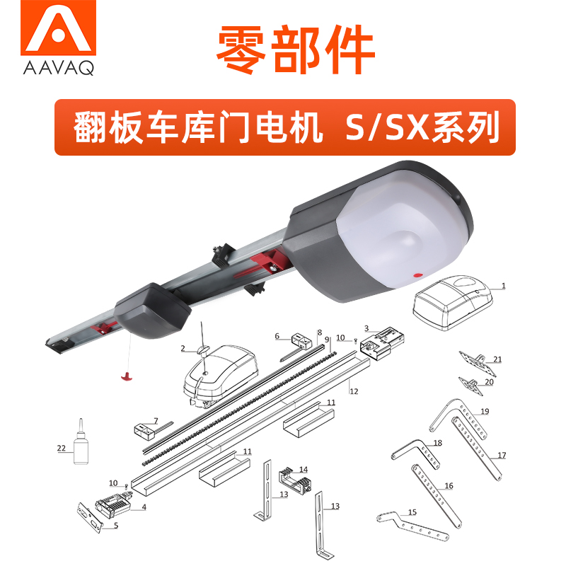 aavaq车库门电机S12/SX20零部件