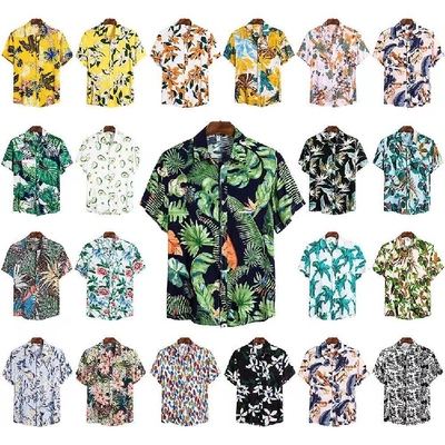 Hawaiian Shirts Shirt Beach wear for Men Holiday man