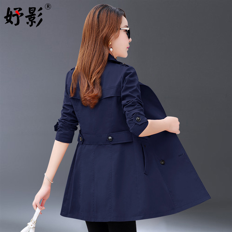 小个子风衣女短款2020年新款秋装女装中长款女士春秋中款外套大衣