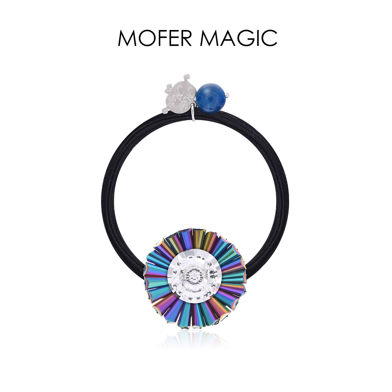 MoferMagic韩式水晶水钻发绳女盘发少女发圈时尚扎马尾发饰品皮筋