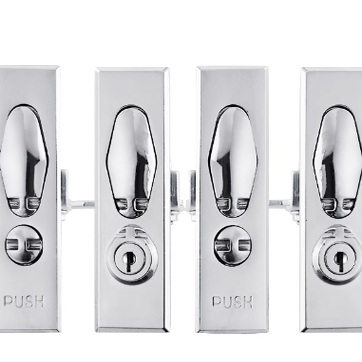 锌合金平面锁MS505-1-2计量锁配电箱柜门锁铅封锁MS601左右弹跳锁