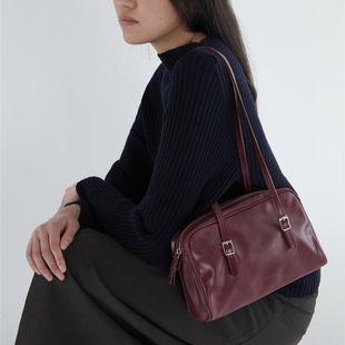 西班牙2025新款 palomawool小众设计亮面牛皮托特小包女简约单肩包