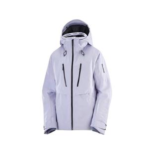 代购 SALOMON萨洛蒙女士冲锋衣防水防风保暖户外夹克连帽长袖