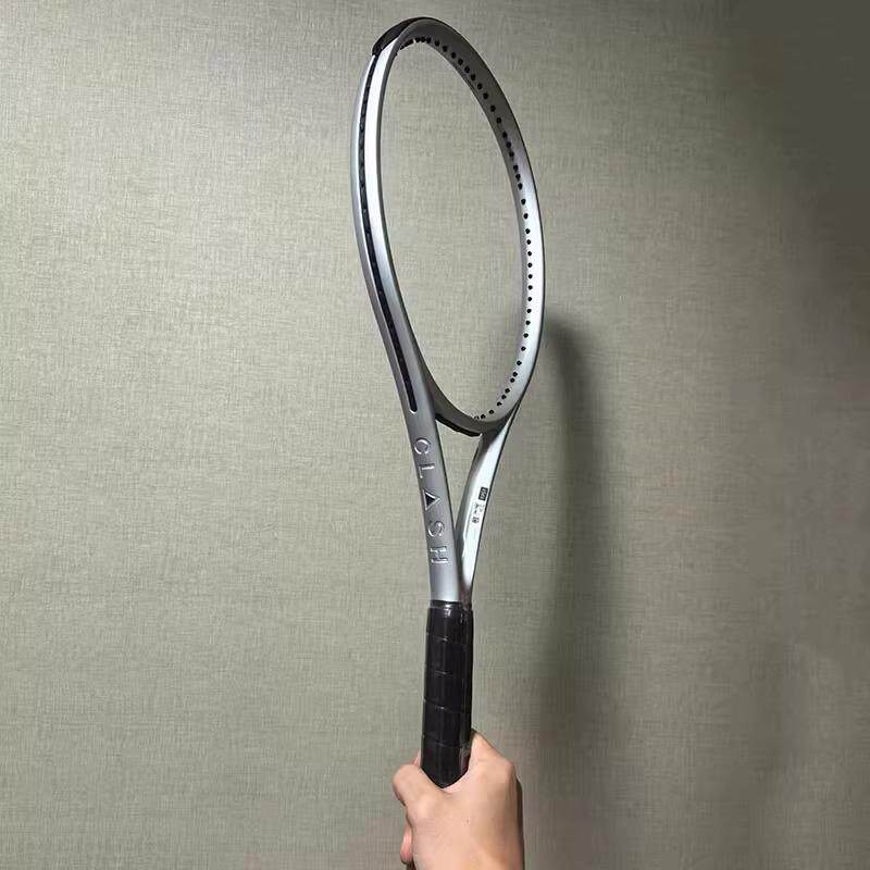 代购Wilson pro staff威尔胜定制网球拍电镀银配色时尚小黑拍小