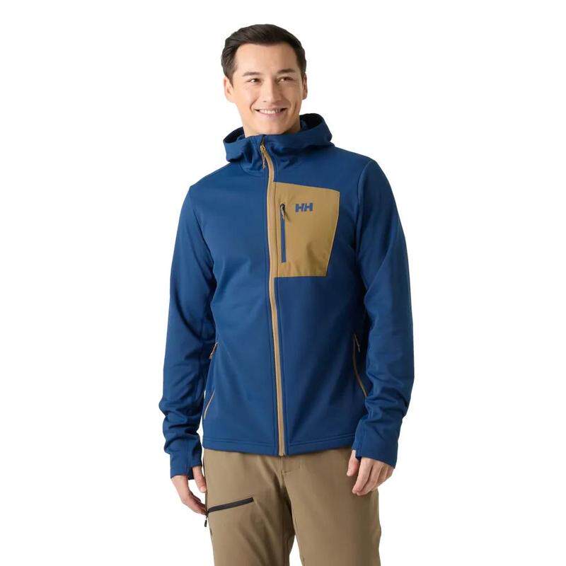 海外代购Helly Hansen/海丽汉森男士抓绒衣防风保暖透气排汗连帽