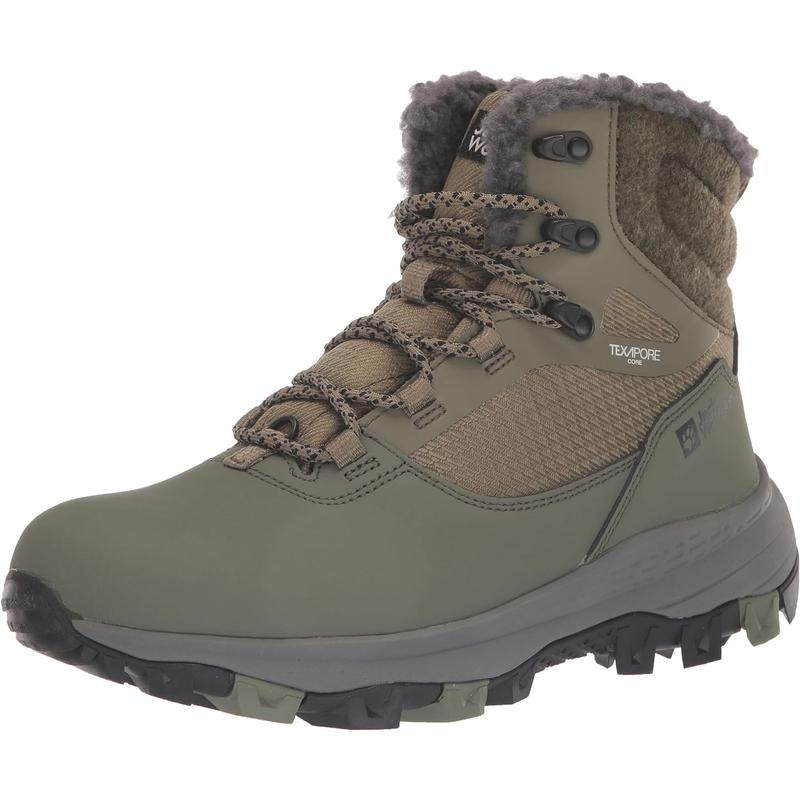 代购Jack wolfskin狼爪男士徒步鞋防水保暖防滑登山靴高帮系带