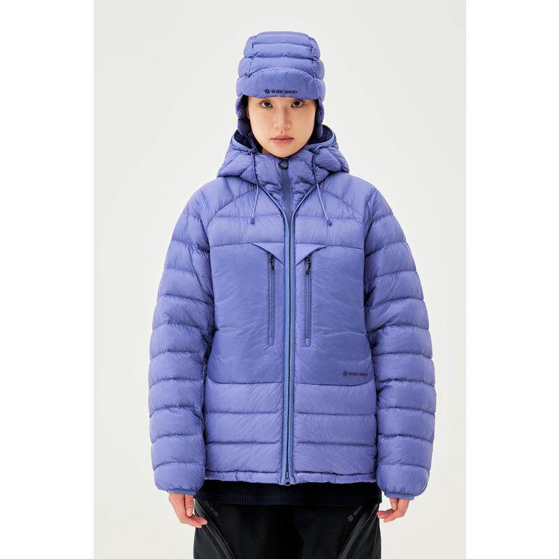 代购KOLON SPORT可隆女士羽绒服保暖轻便防风轻量羽绒服连帽长款