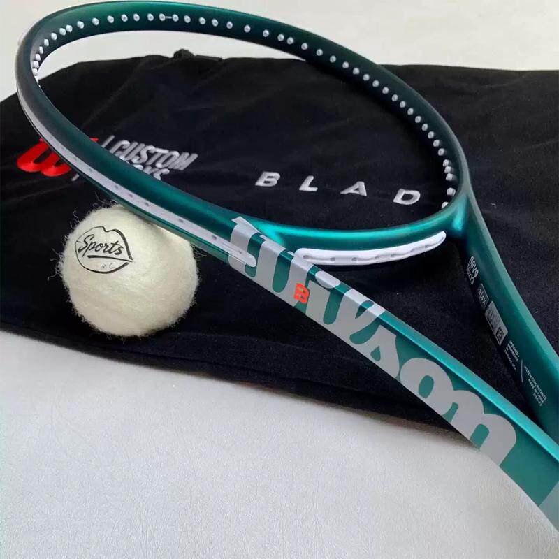 代购WILSON Blade 100 V9威尔胜森林绿定制拍DIY网球拍比赛训练