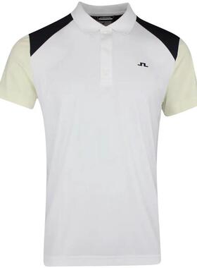 代购JLindeberg金林德伯格男士POLO透气速干纯色修身高尔夫