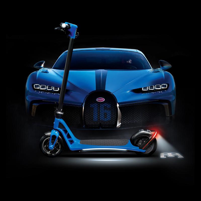 直邮正品BUGATTI布加迪电动滑板车AGILE BLEU成年便携骑代步折叠