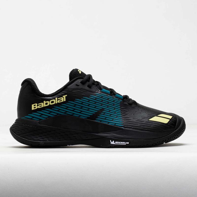 海外代购BABOLAT/百保力男士网球鞋防滑耐磨侧向支撑黑色蓝色