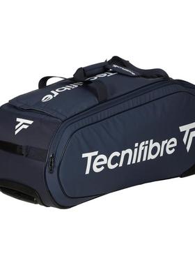 代购Tecnifibre网球包大容量存储防污底部内衬红色耐磨损材质