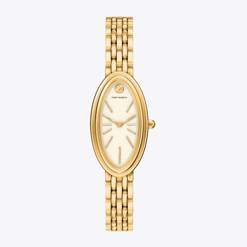 海外代购Tory Burch/汤丽柏琦女士手表欧美腕表精准计时椭圆表盘