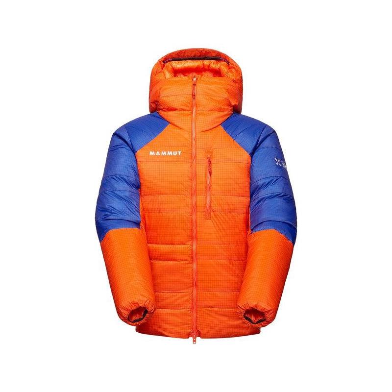 代购Mammut猛犸象男士羽绒服保暖防风轻量冲锋衣连帽长款户外夹克