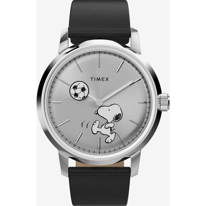 海外代购Timex/天美时男士欧美腕表卡通图案指针显示黑色表盘