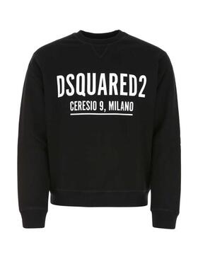 代购Dsquared2男士卫衣保暖舒适棉质黑色日常休闲上衣爆款潮流