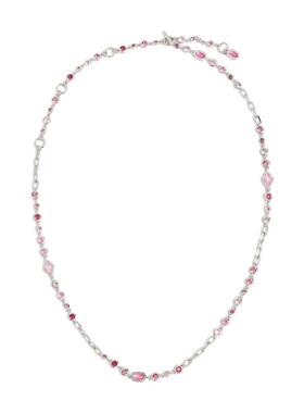 代购Kendra Scott女士项链精致优雅简约时尚银色粉色宝石