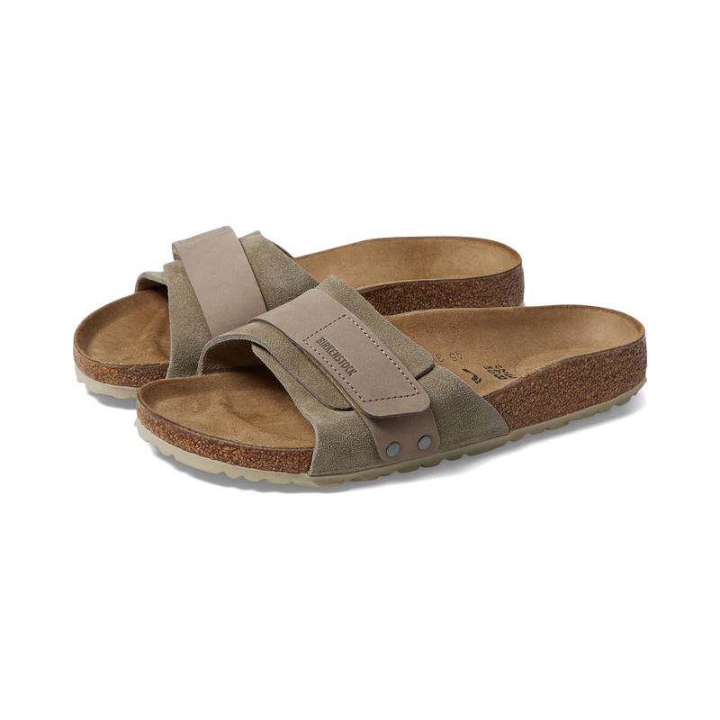 代购Birkenstock男士凉鞋透气软底轻便舒适脚感翻毛皮绒面革