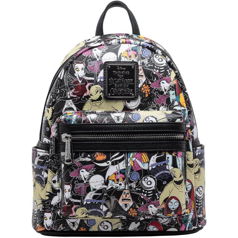 代购Loungefly女士迪士尼双肩包多隔层收纳前袋设计侧袋储物