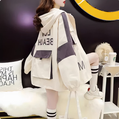 工装外套少女春秋大童风衣