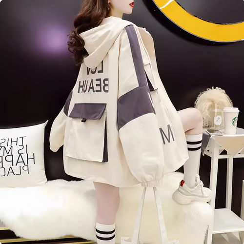 工装外套少女春秋大童风衣