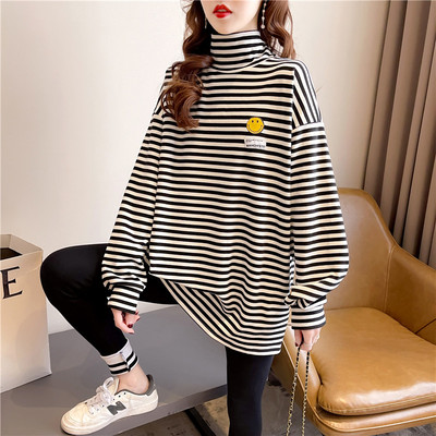 加厚磨毛德绒打底衫大码