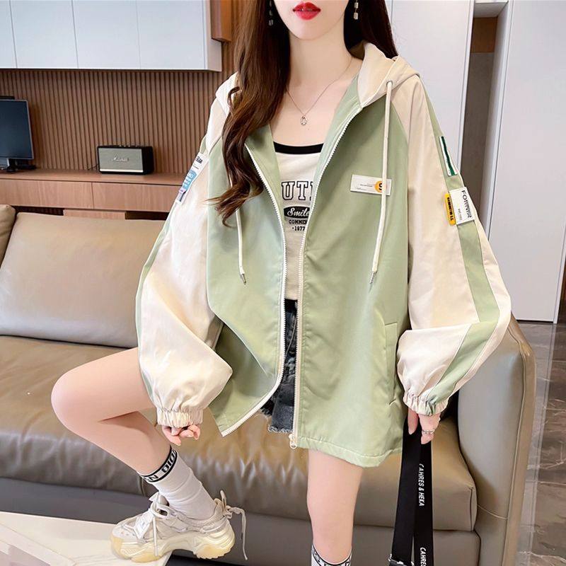 2025春秋新款工装棒球服女宽松百搭初高中学生小个子夹克风衣外套