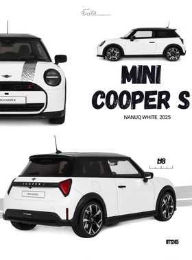 2025款 宝马迷你 MINI COOPER S JCW OTTO 1:18 仿真汽车模型收藏