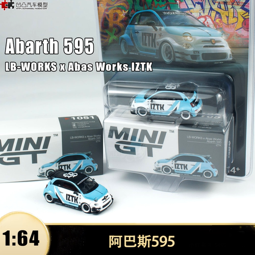 阿巴斯595 LB-WORKS Abas IZTK MINIGT 1:64仿真汽车模型收藏1051