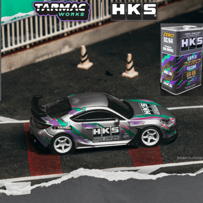丰田 GR86 HKS 油桶 TW 1:64 Toyota仿真合金汽车模型