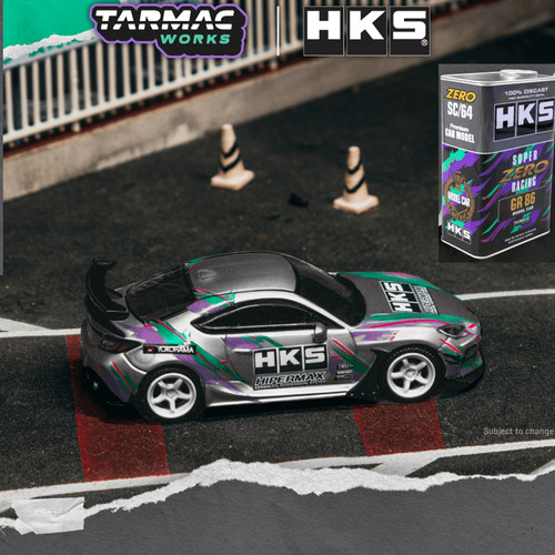 丰田 GR86 HKS 油桶 TW 1:64 Toyota仿真合金汽车模型 - 封面