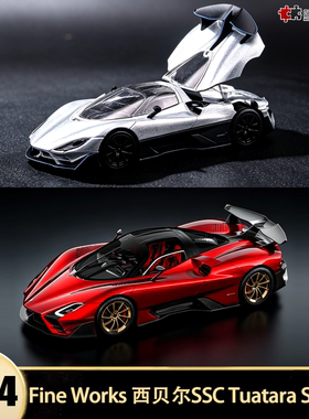 西贝尔SSC Tuatara Striker Fine Works FW 1:64开盖仿真汽车模型