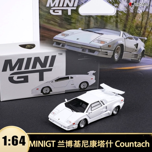 64仿真合金汽车模型1134 兰博基尼康塔什Countach 25周年minigt