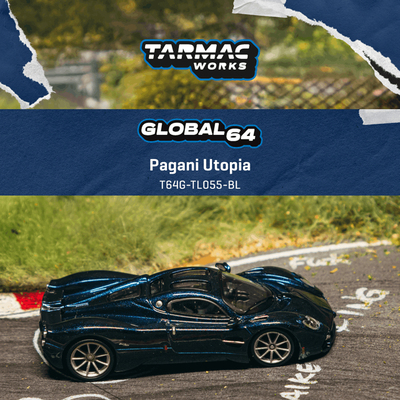 帕加尼乌托邦 Pagani Utopia 金属蓝 TW 1:64 仿真合金汽车模型