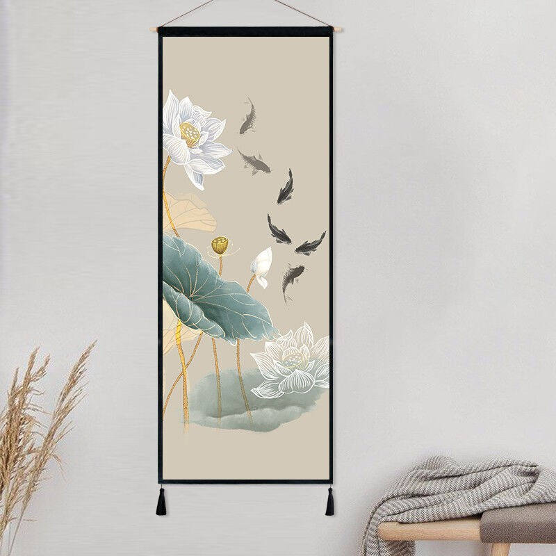 家工场（JGC）新中式玄关装饰走廊过道背景布挂画进门入户壁画布使用感如何?