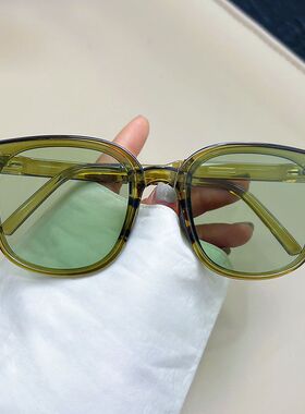 折叠气垫墨镜女新款气垫包夏防紫