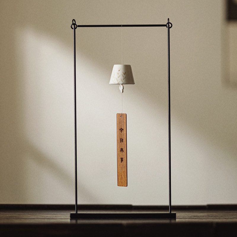 草木祠 日式家居和风玻璃风铃挂饰 铁艺风铃架茶空间摆件民宿装饰,餐饮具,茶道/零配,淘宝优惠券,粉丝福利购,淘宝优惠卷