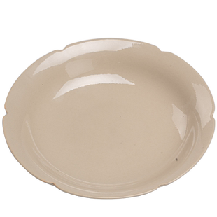 草木祠仿古陶瓷壶承草木灰单层茶承壶托可爱花瓣壶承养壶垫干泡台