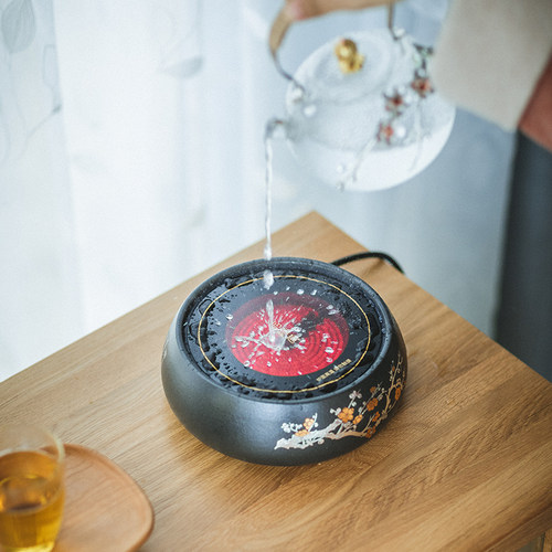 草木祠 静音电陶炉煮茶器家用茶炉耐热玻璃提梁壶烧水壶泡茶壶 - 封面