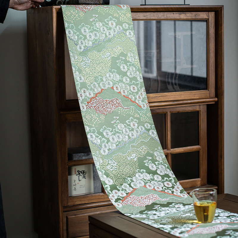 茶席桌旗日式禅意桌旗