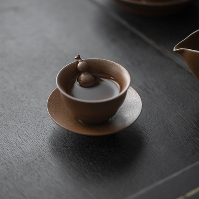 中式复古茶杯创意葫芦杯客人杯