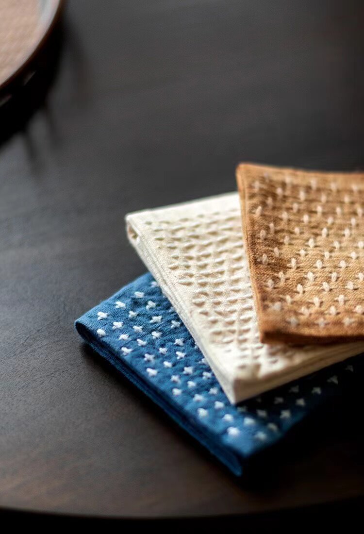 草木祠日式手缝棉麻三折茶巾手织老布禅意杯垫壶垫养壶巾茶道茶布,餐饮具,茶巾,淘宝优惠券,粉丝福利购,淘宝优惠卷